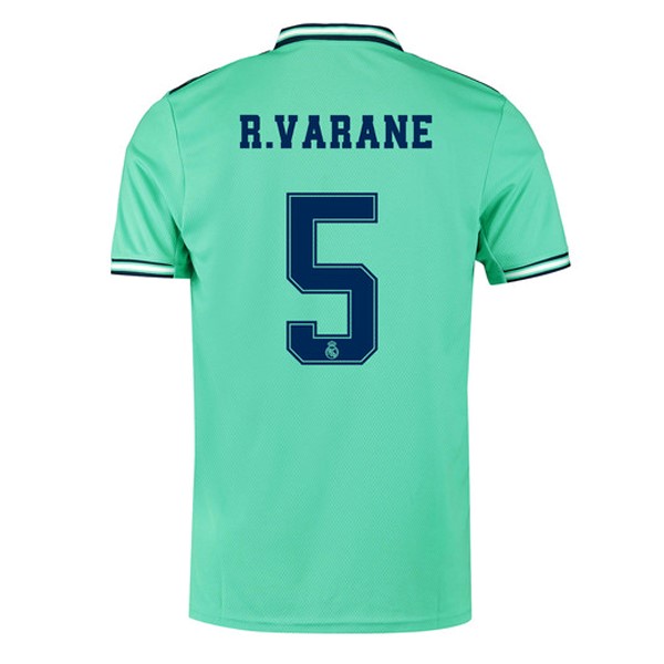 Camiseta Real Madrid NO.5 Varane 3ª 2019-2020 Verde